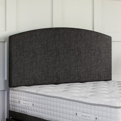 Linoso Charcoal Platform Top Divan Bed Base 4FT Small Double with 4 ...