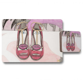 Lips shoes (Placemat & Coaster Set) / Default Title