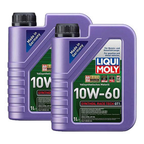 Liqui Moly 10W-60 Fully Synthetic Engine Oil Synthoil Race Tech Gt1 2x1L