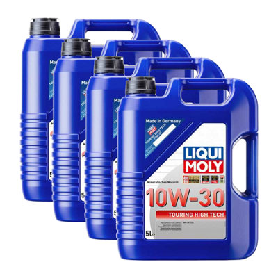 LIQUI MOLY 10W30 Mineral Engine Oil API SF/CD Touring High Tech 4x5L