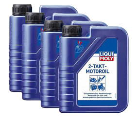 LIQUI MOLY 2 Stroke Semi Synthetic Engine Oil 4x1L