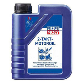 LIQUI MOLY 2 Stroke Semi Synthetic Engine Oil for Motorcycles Lawnmower - 1L