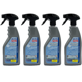 Liqui Moly Car Windscreen De-Icer Spray Melts Ice Snow 4x500ml