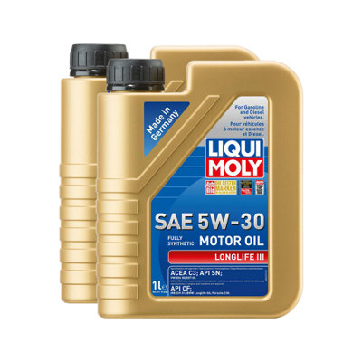 Liqui Moly LONGLIFE III 5W30 Fully Synthetic Engine Oil ACEA C3 API SN 2x1L