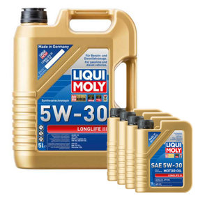 Liqui Moly LONGLIFE III 5W30 Fully Synthetic Engine Oil ACEA C3 API SN 9L