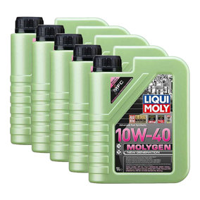 Liqui Moly Molygen Fully Synthetic High Performance 10W40 Engine Oil  5x1L
