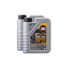 Liqui Moly TOP TEC 6200 0W-20 Fully Synthetic Engine Oil ACEA C5 Vw 508/509 2x1L