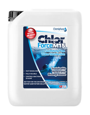 Liquid Chlorine ChlorForce M15 - for Swimming Pools 5 Litres