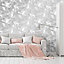 Liquid Marble Wallpaper Grey / Silver Debona 6355