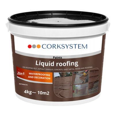 Liquid Roofing - 4kg - Brown - Best Quality