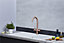 Liquida AR10WH 1.0 Bowl Composite Inset Reversible White Kitchen Sink
