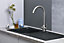 Liquida CMP5BL 1.0 Bowl Reversible Inset Black Kitchen Sink With Waste Kit