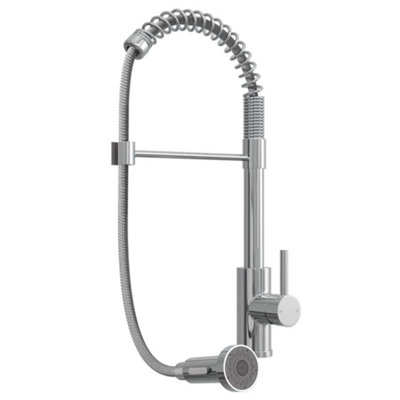 Liquida Ct594ch Chrome Spring Style Kitchen Mixer Tap With Pull Out 