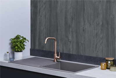 Liquida CU10GR 1.0 Bowl Composite Reversible Inset Grey Kitchen Sink With Waste