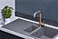 Liquida CU15GR 1.5 Bowl Composite Reversible Inset Grey Kitchen Sink With Waste
