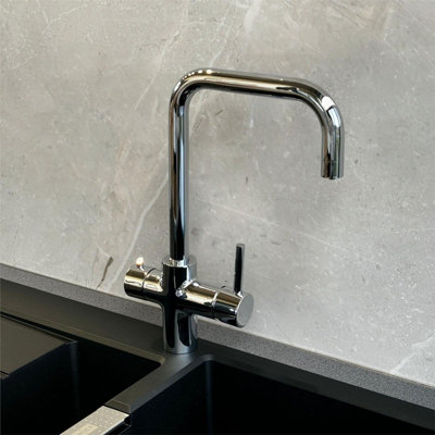 Liquida EBT311CH 3 in 1 Chrome Instant Boiling Hot Water Kitchen Tap
