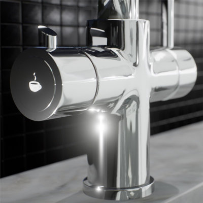 Liquida EBT311CH 3 in 1 Chrome Instant Boiling Hot Water Kitchen Tap