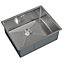 Liquida EL540BS 1.0 Bowl Brushed Steel Undermount Kitchen Sink With Waste