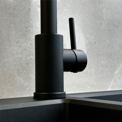 Liquida GD384MB Matt Black Multi Use Pull Out Kitchen Mixer Tap