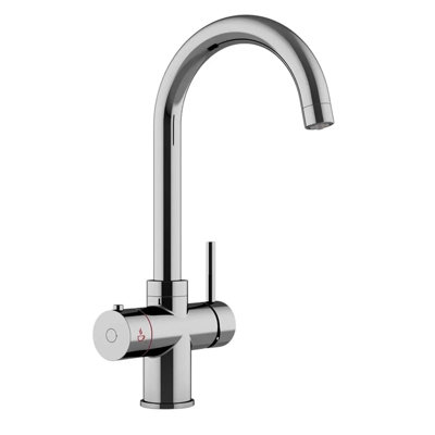 Liquida HT43CH 4 in 1 Chrome Instant Boiling Water Kitchen Tap