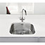 Liquida K1009SS 1.0 Bowl Reversible Undermount Stainless Steel Kitchen Sink