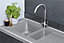 Liquida KAV150CG 1.5 Bowl BIO Composite Reversible Grey Kitchen Sink