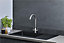Liquida KAV860BL 1.0 Bowl BIO Composite Reversible Black Kitchen Sink With Waste