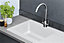 Liquida KAV860WH 1.0 Bowl BIO Composite Reversible White Kitchen Sink With Waste