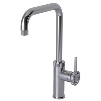 Liquida LB417CH Industrial Style Single Lever Chrome Kitchen Mixer Tap