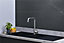 Liquida LP20BL 2.0 Bowl Composite Inset Reversible Black Kitchen Sink