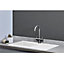 Liquida SEV860WH 1.0 Bowl BIO Composite Reversible White Kitchen Sink With Waste