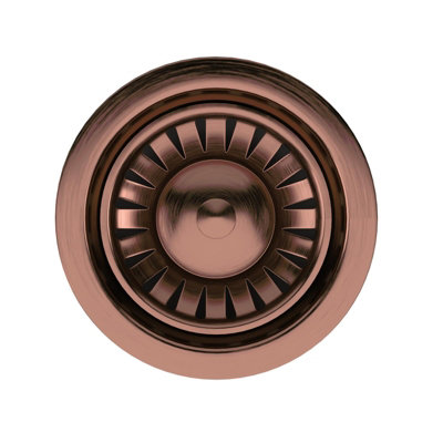 Liquida SW1CP Satin Copper Kitchen Sink Basket Strainer Waste