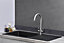 Liquida VG10BL 1.0 Bowl Composite Inset Reversible Black Kitchen Sink