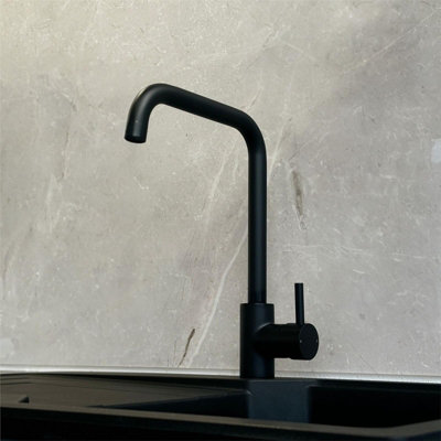 Ellsi Olana Kitchen Mixer Tap Modern Swivel Spout Monobloc Single Lever Copper 40248112
