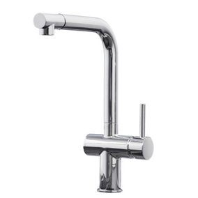 Liquida W15CH Single Lever Swivel Spout Pull Out Spray Chrome Kitchen Mixer Tap