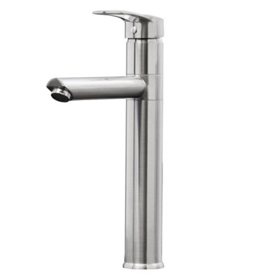 Liquida W16BN Single Lever 360 Degree Swivel Spout Brushed Nickel Kitchen Tap