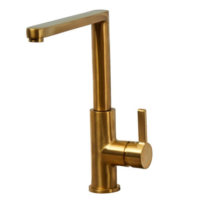 Liquida W25BR 360 Degree Swivel Spout Brushed Brass Kitchen Mixer Tap — free download