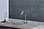Liquida ZEN100CG 1.0 Bowl BIO Composite Reversible Grey Kitchen Sink With Waste