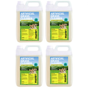 Liquipak Artificial Grass Cleaner & Deodoriser Pet Friendly, Fresh Cut Grass 4x5L