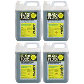 Liquipak Black Fluid Outdoor Cleaner & Deodoriser Concentrated Formula 4x5L