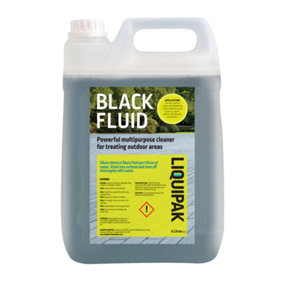 Liquipak Black Fluid Outdoor Cleaner & Deodoriser Concentrated Formula 5L