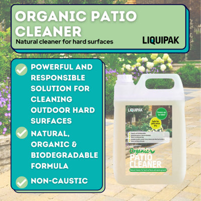 Liquipak Organic Patio Cleaner, No Bleach or Harsh Chemicals 5L