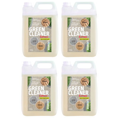 Liquipak Patio Cleaner, Green Cleaner Ready to Use, Mould & Algae Remover 4x5L