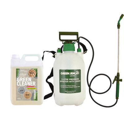 Liquipak Patio Cleaner, Green Cleaner Ready to Use, Mould & Algae Remover 5L