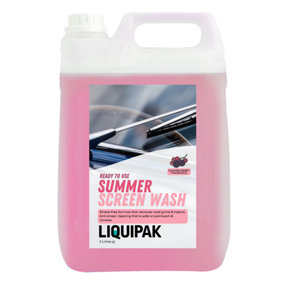 Liquipak Summer Screen Wash, Ready to Use 5L