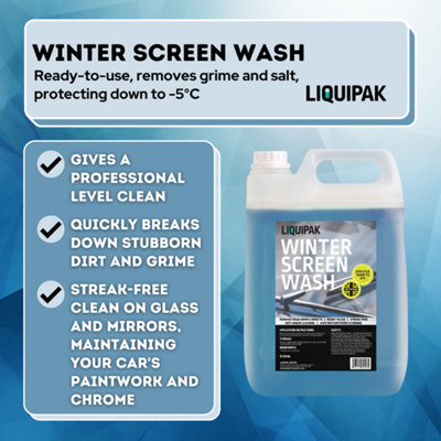 Liquipak Winter Screenwash 10L Ready to Use