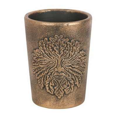 Lisa Parker Green Man Terracotta Plant Pot Bronze (One Size)