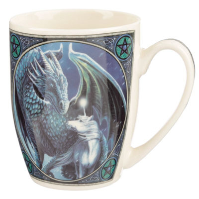 Lisa Parker Attrape-rêves Moyen 'Dragon Protecteur De La Magie' - 16 Cm - Toile Imprimée, Perles Et Plumes
