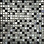Lisbon Glitter 300mm x 300mm Glass & Metal Mosaic Tile Sheet (Coverage of 0.09m2 Per Sheet)