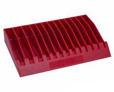 Lisle Plastic Plier Rack Organiser Red